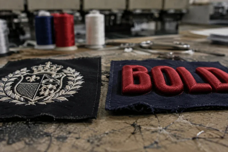 Flat vs 3D puff embroidered patches