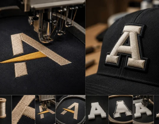 Flat Embroidery vs 3D Puff Embroidery