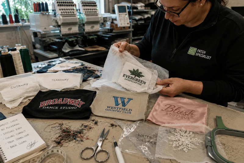 Embroidery stabilizer quality check