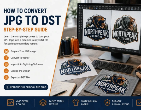 How to Convert JPG to DST