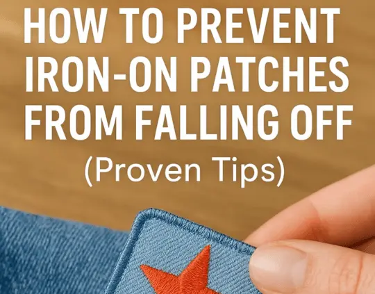 How to prevent iron-on patches from falling off