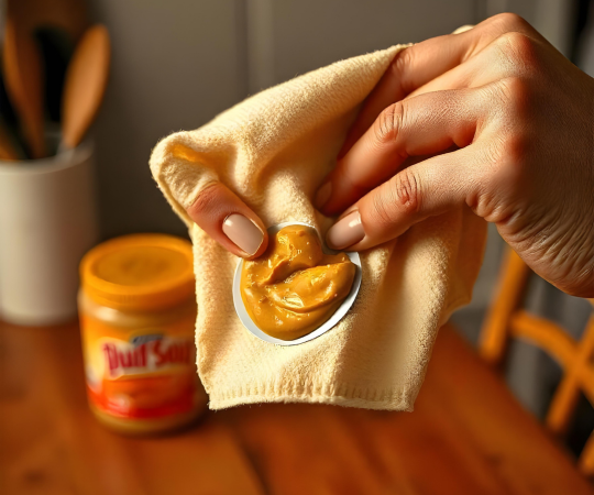 peanut butter for sticker residue removal